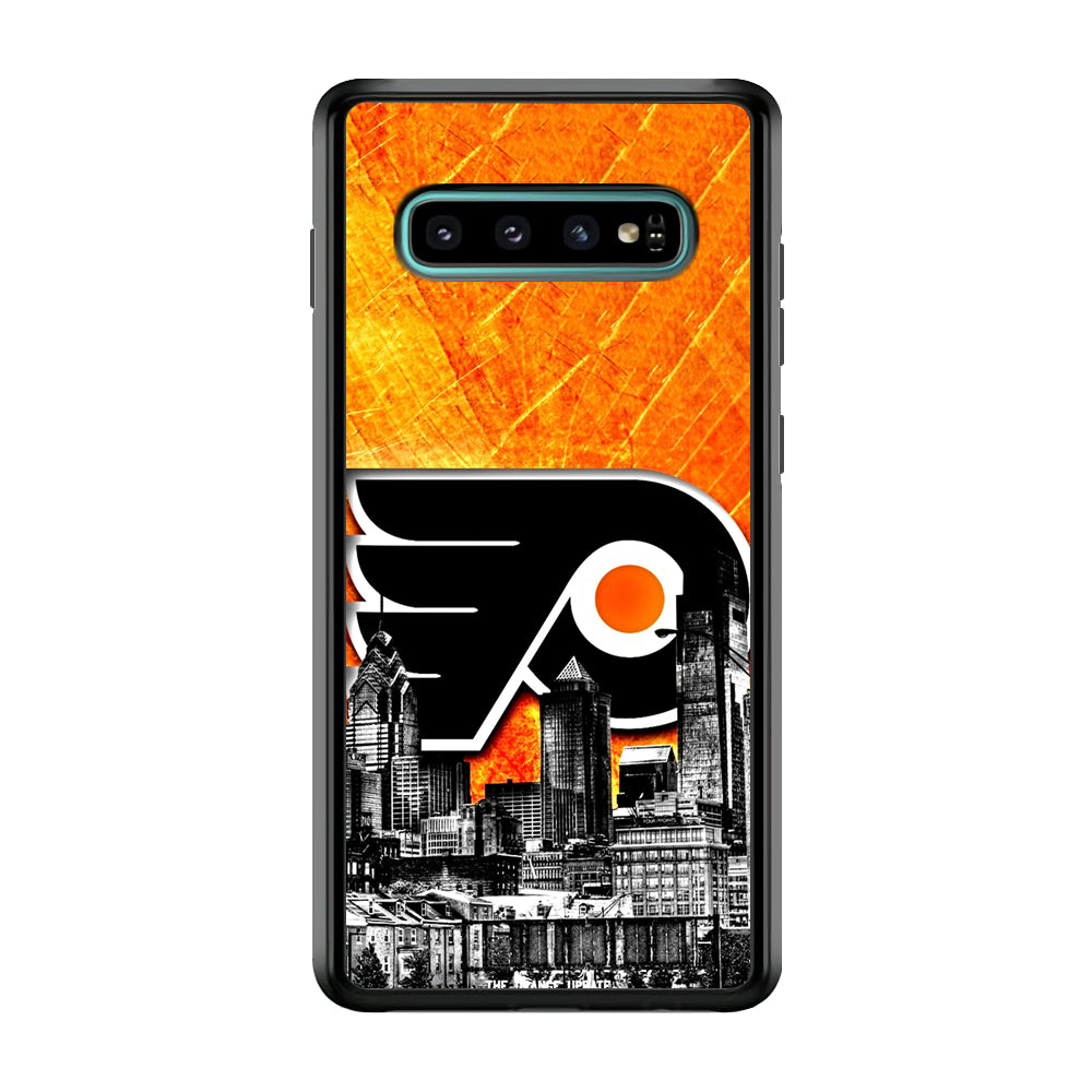Hockey Philadelphia Flyers NHL 001 Samsung Galaxy S10 Case-Phone Case-Rubber Black (2D Case)-Altracase