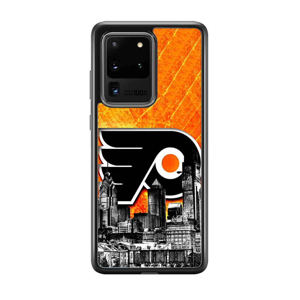 Hockey Philadelphia Flyers NHL 001 Samsung Galaxy S20 Ultra Case-Phone Case-Rubber Black (2D Case)-Altracase