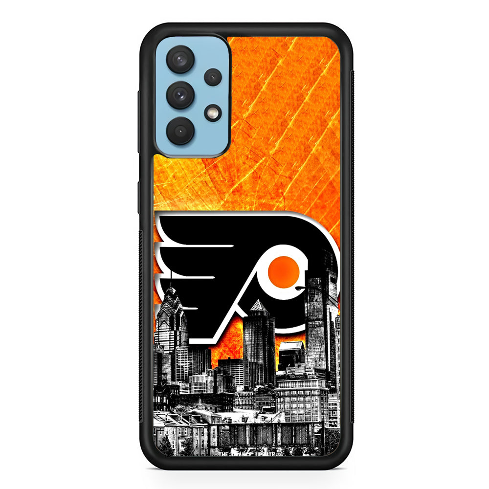 Hockey Philadelphia Flyers NHL 001 Samsung Galaxy A32 Case-Phone Case-Rubber Black (2D Case)-Altracase