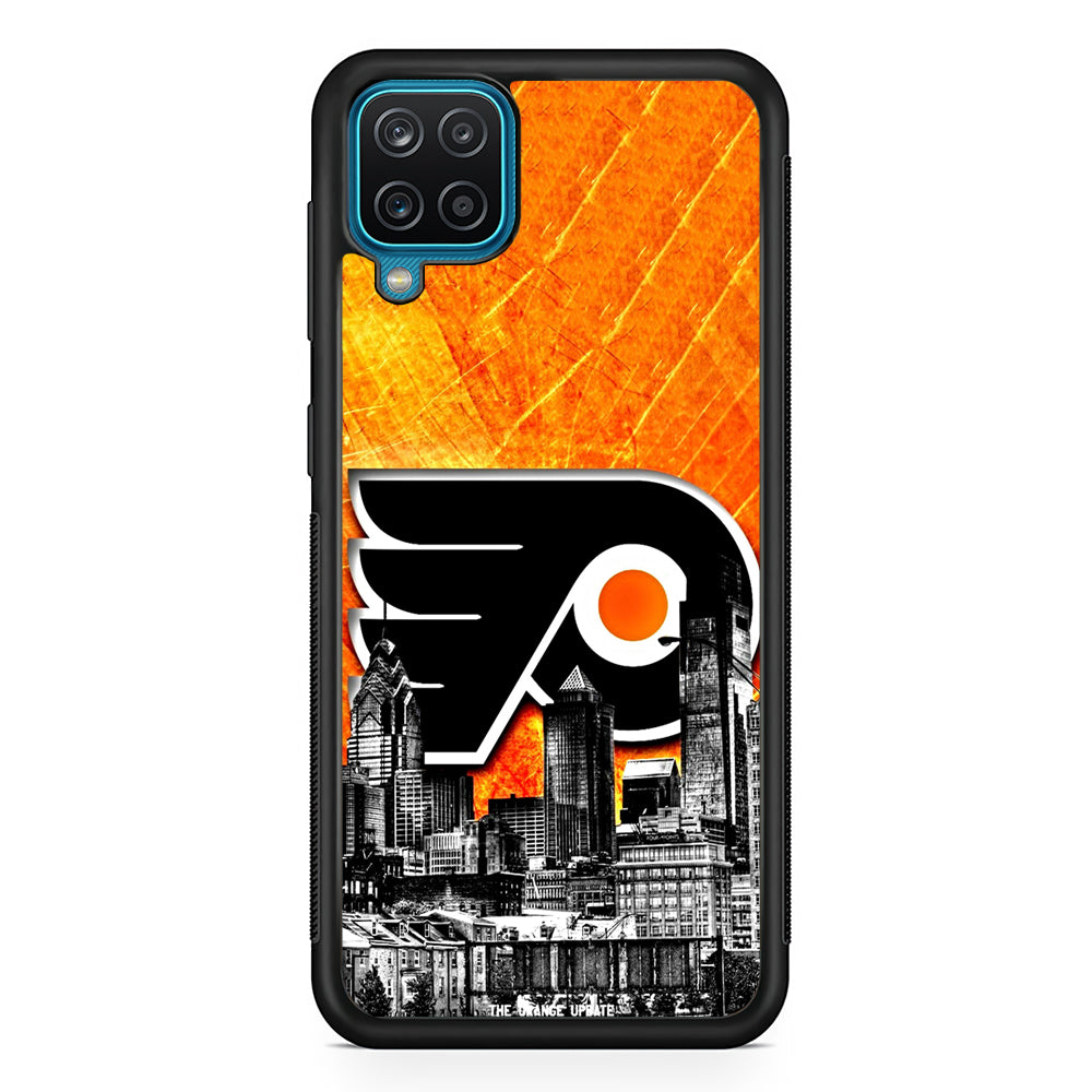 Hockey Philadelphia Flyers NHL 001 Samsung Galaxy A12 Case-Phone Case-Rubber Black (2D Case)-Altracase