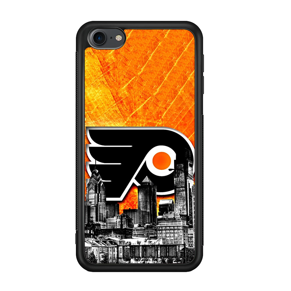 Hockey Philadelphia Flyers NHL 001 iPod Touch 6 Case-Phone Case-Rubber Black (2D Case)-Altracase