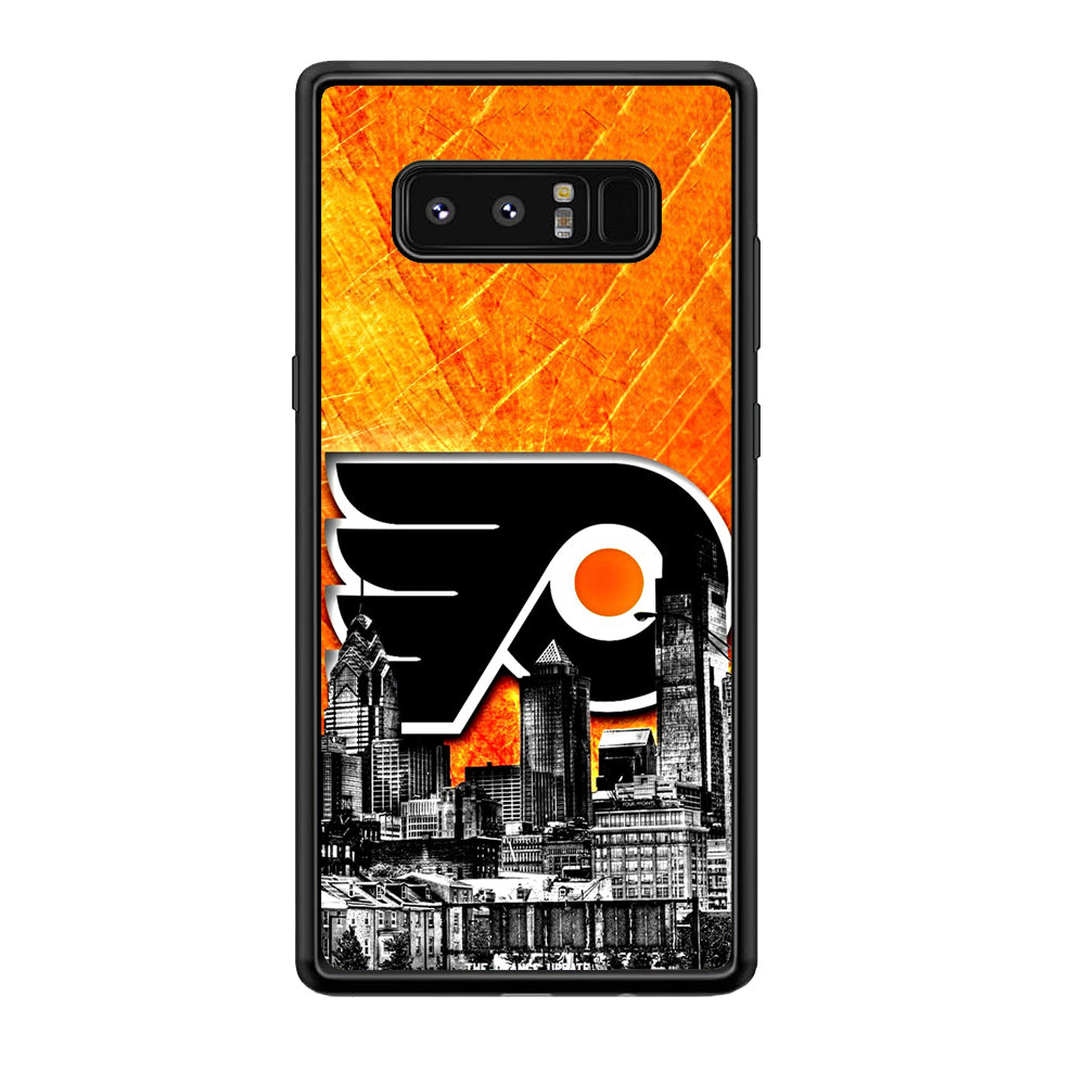 Hockey Philadelphia Flyers NHL 001 Samsung Galaxy Note 8 Case-Phone Case-Rubber Black (2D Case)-Altracase