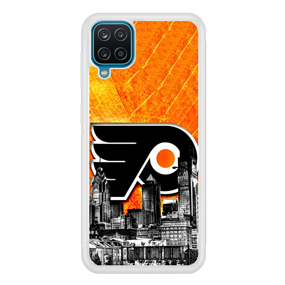 Hockey Philadelphia Flyers NHL 001 Samsung Galaxy A12 Case-Phone Case-Rubber White (2D Case)-Altracase
