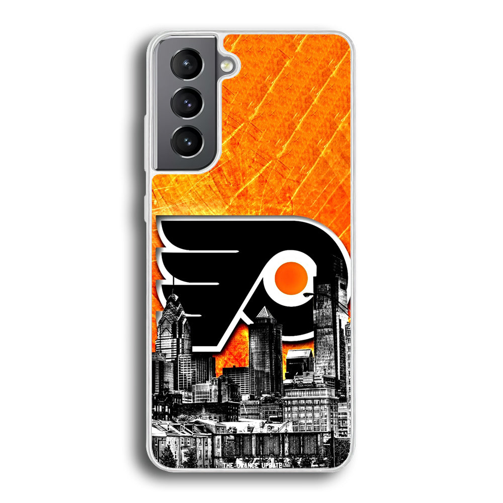 Hockey Philadelphia Flyers NHL 001 Samsung Galaxy S21 Plus Case-Phone Case-Rubber White (2D Case)-Altracase