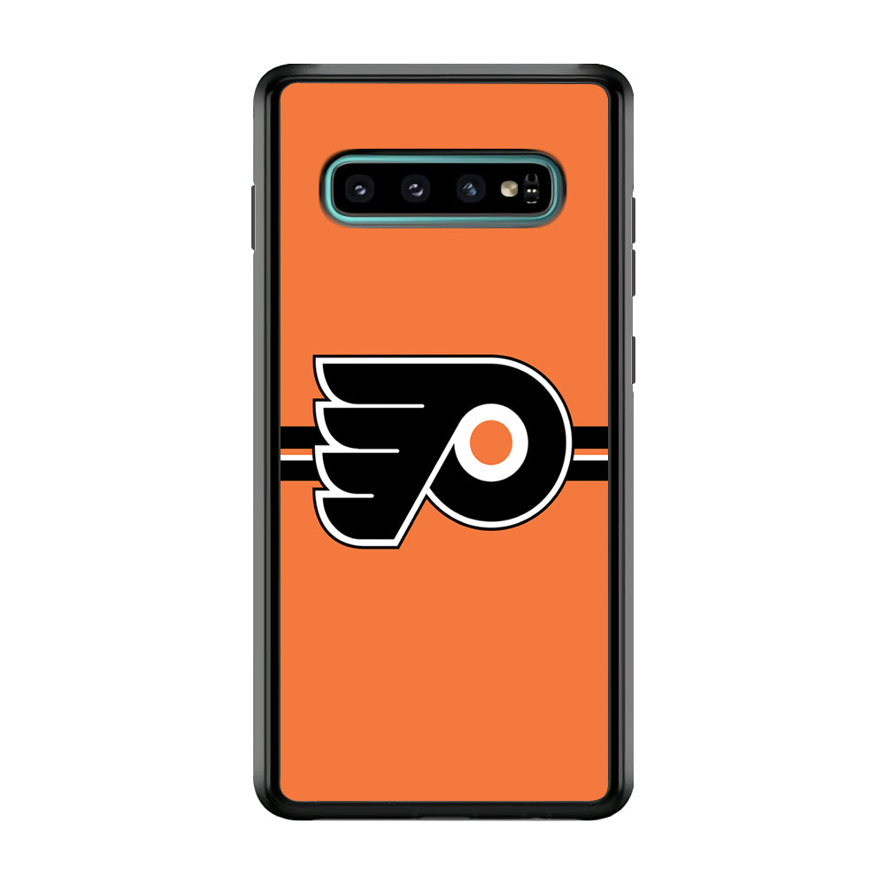 Hockey Philadelphia Flyers NHL 002 Samsung Galaxy S10 Case-Phone Case-Rubber Black (2D Case)-Altracase