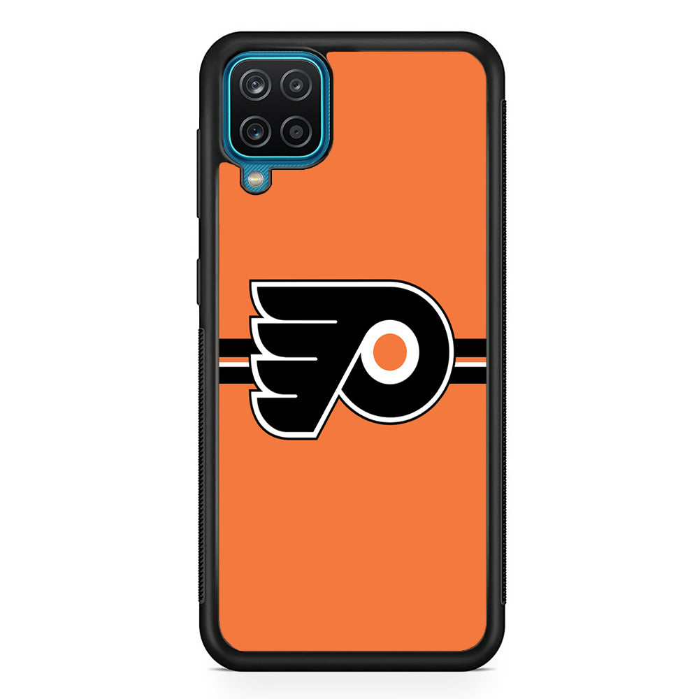 Hockey Philadelphia Flyers NHL 002 Samsung Galaxy A12 Case-Phone Case-Rubber Black (2D Case)-Altracase
