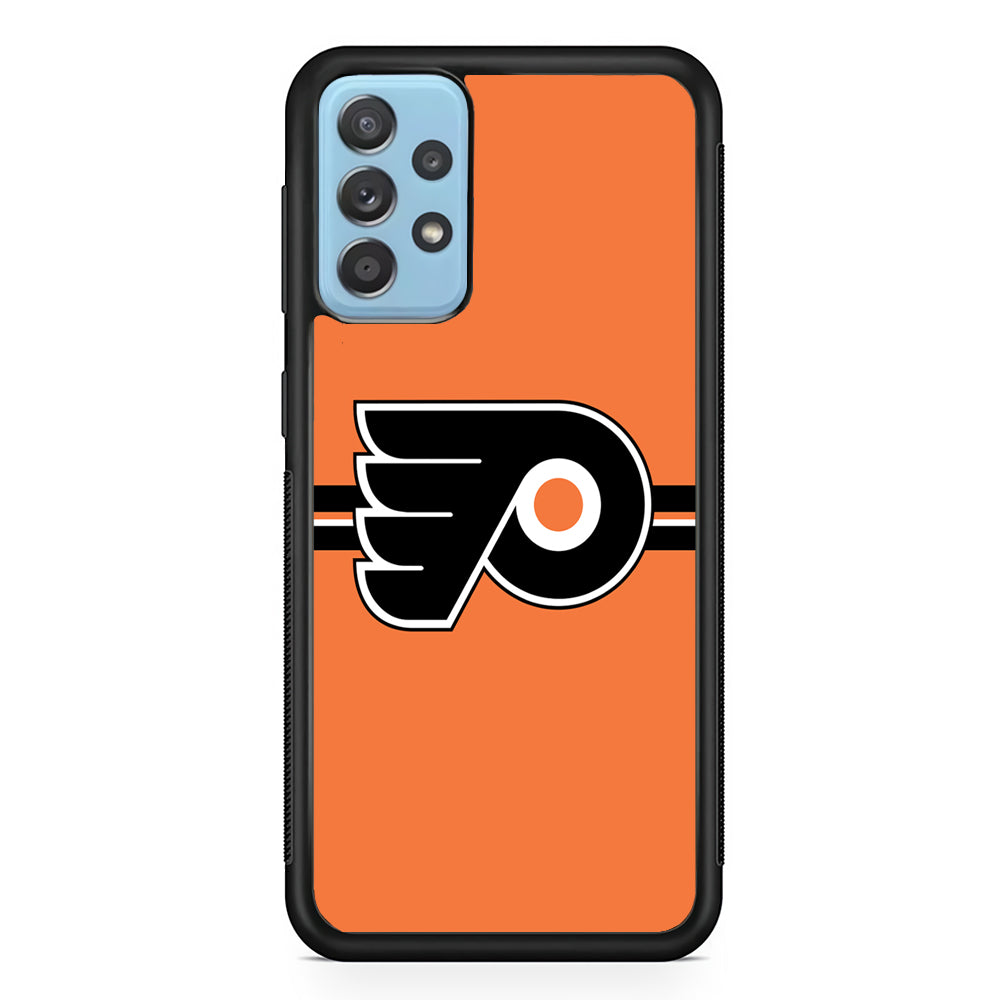 Hockey Philadelphia Flyers NHL 002 Samsung Galaxy A72 Case-Phone Case-Rubber Black (2D Case)-Altracase