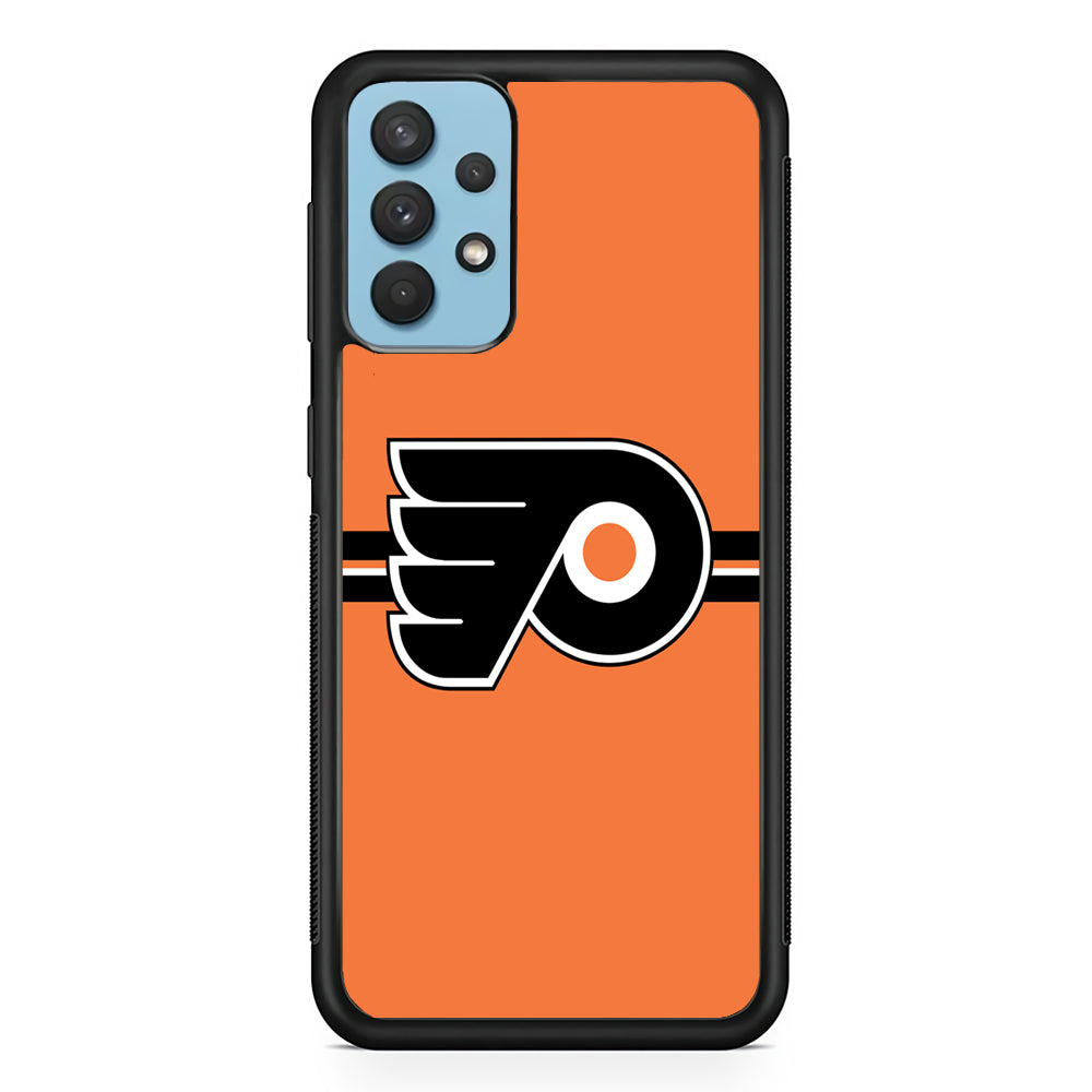 Hockey Philadelphia Flyers NHL 002 Samsung Galaxy A32 Case-Phone Case-Rubber Black (2D Case)-Altracase
