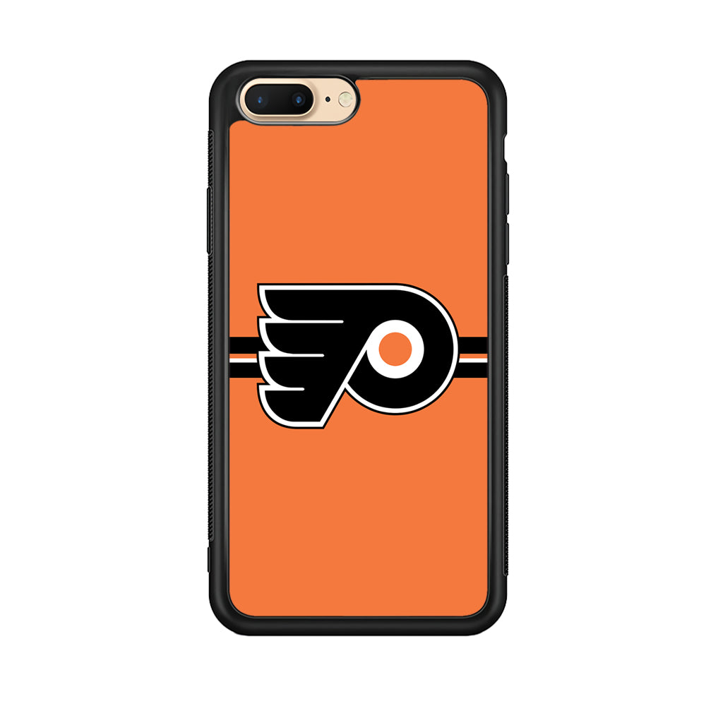 Hockey Philadelphia Flyers NHL 002 iPhone 8 Plus Case-Phone Case-Rubber Black (2D Case)-Altracase