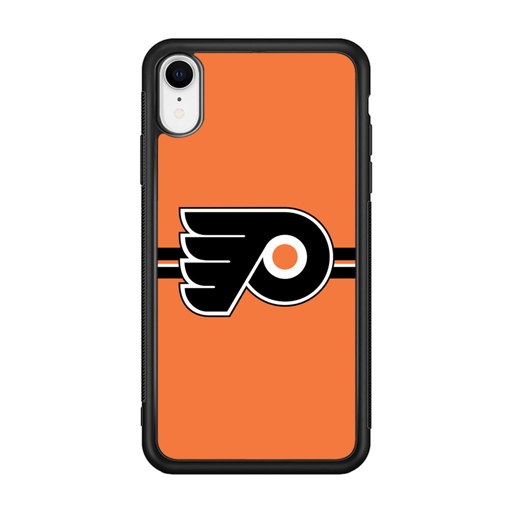 Hockey Philadelphia Flyers NHL 002 iPhone XR Case-Phone Case-Rubber Black (2D Case)-Altracase
