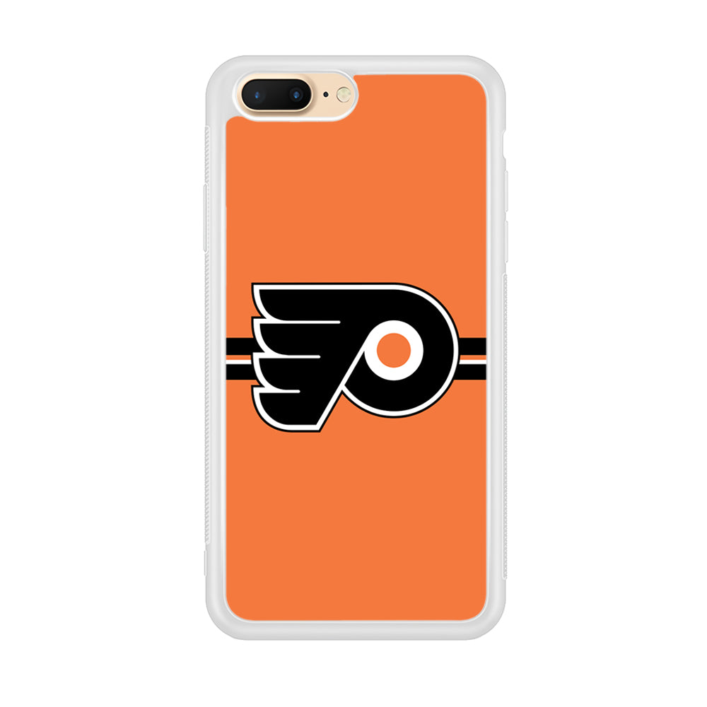 Hockey Philadelphia Flyers NHL 002 iPhone 8 Plus Case-Phone Case-Rubber White (2D Case)-Altracase
