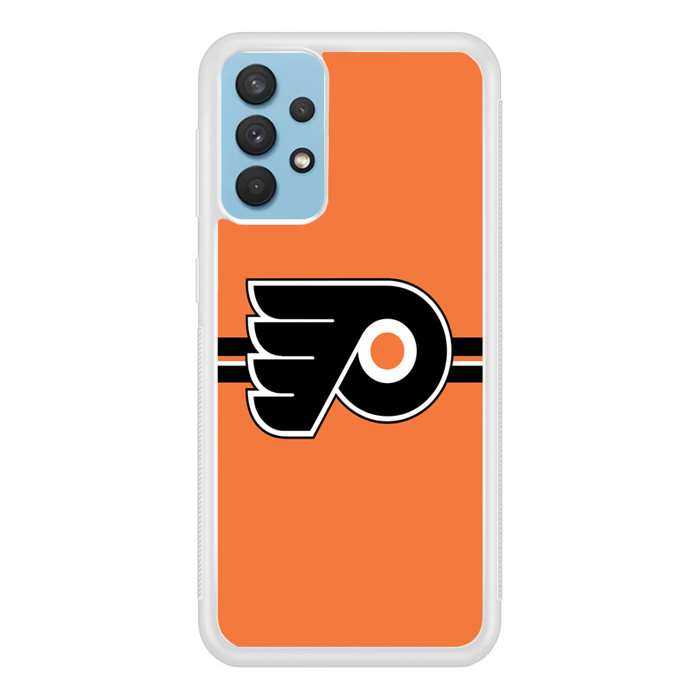 Hockey Philadelphia Flyers NHL 002 Samsung Galaxy A32 Case-Phone Case-Rubber White (2D Case)-Altracase
