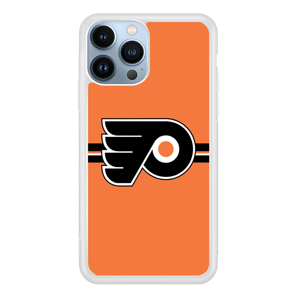 Hockey Philadelphia Flyers NHL 002 iPhone 15 Pro Max Case-Phone Case-Rubber White (2D Case)-Altracase