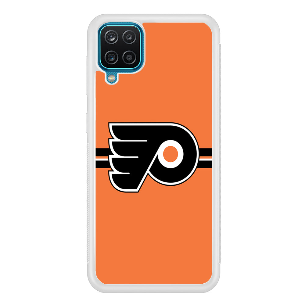 Hockey Philadelphia Flyers NHL 002 Samsung Galaxy A12 Case-Phone Case-Rubber White (2D Case)-Altracase