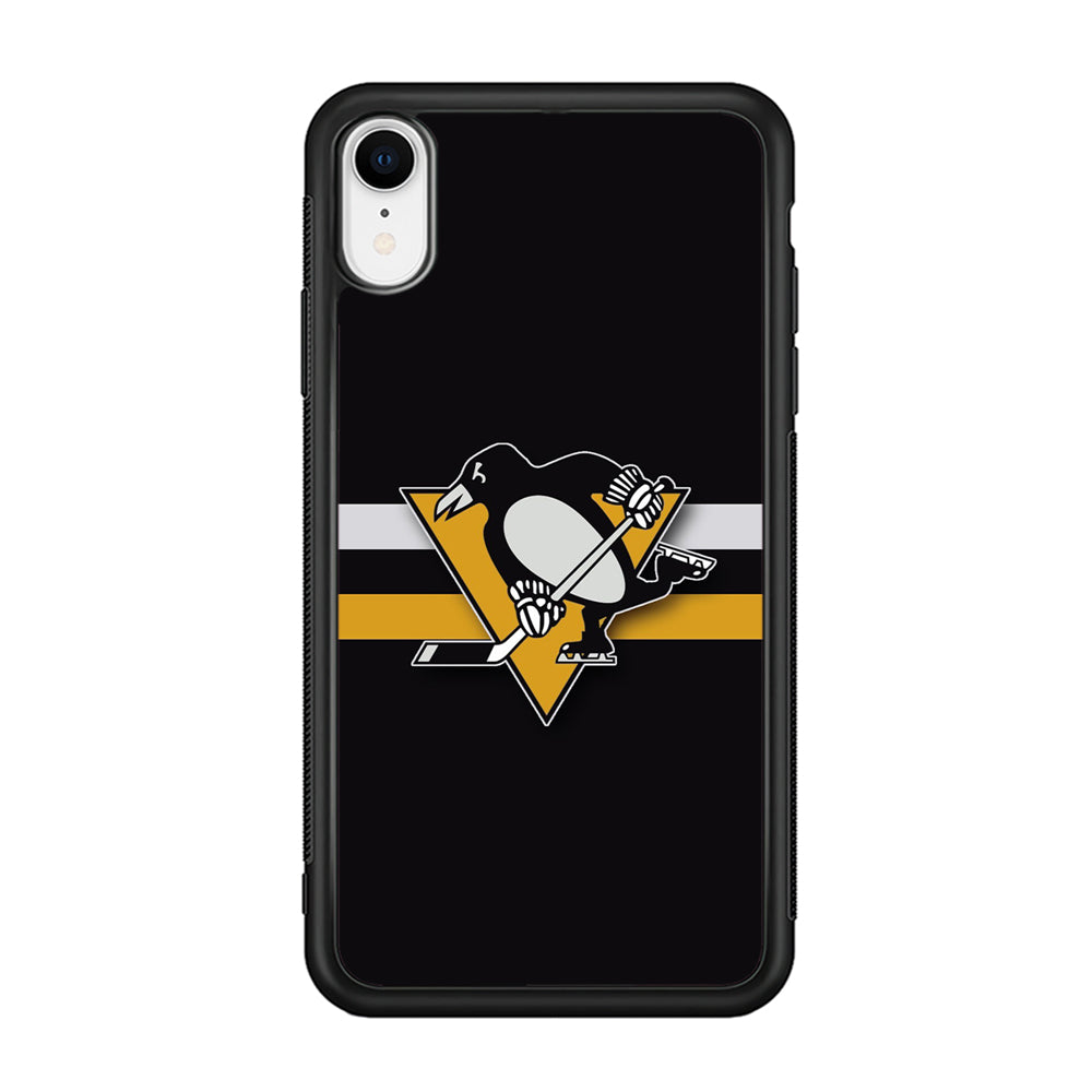 Hockey Pittsburgh Penguins NHL 001 iPhone XR Case-Phone Case-Rubber Black (2D Case)-Altracase