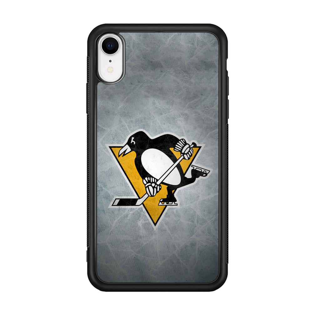 Hockey Pittsburgh Penguins NHL 002 iPhone XR Case-Phone Case-Rubber Black (2D Case)-Altracase