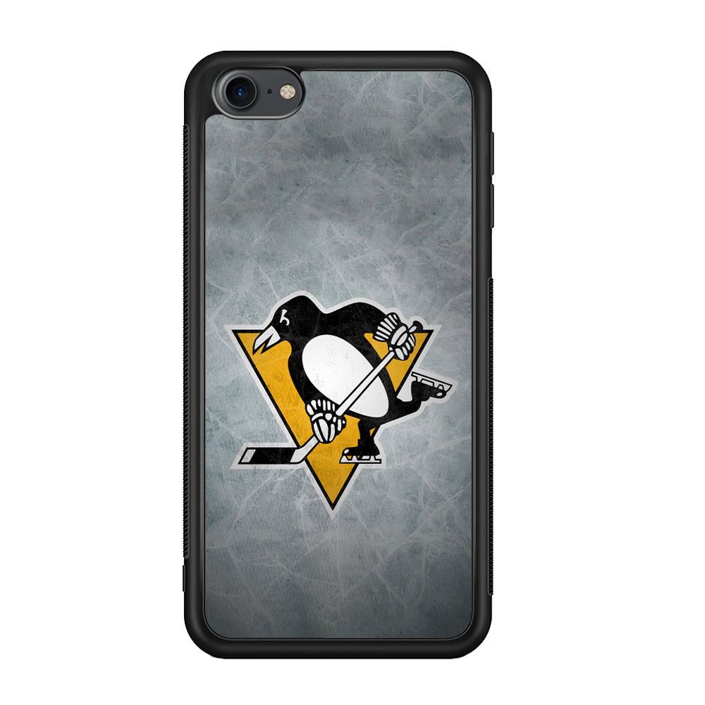 Hockey Pittsburgh Penguins NHL 002 iPod Touch 6 Case-Phone Case-Rubber Black (2D Case)-Altracase