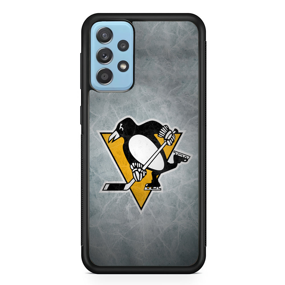 Hockey Pittsburgh Penguins NHL 002 Samsung Galaxy A72 Case-Phone Case-Rubber Black (2D Case)-Altracase