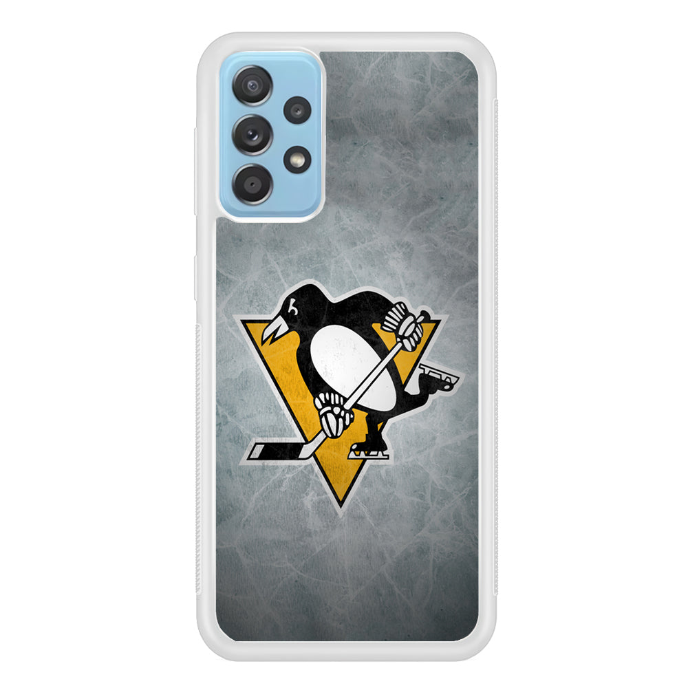 Hockey Pittsburgh Penguins NHL 002 Samsung Galaxy A72 Case-Phone Case-Rubber White (2D Case)-Altracase