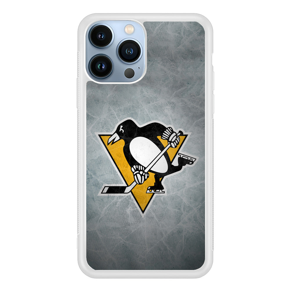 Hockey Pittsburgh Penguins NHL 002 iPhone 15 Pro Max Case-Phone Case-Rubber White (2D Case)-Altracase