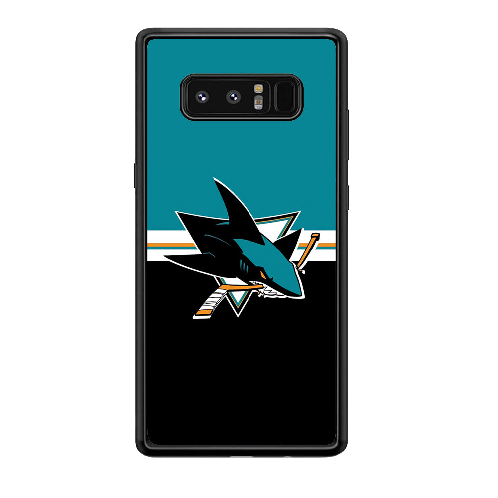 Hockey San Jose Sharks NHL 001 Samsung Galaxy Note 8 Case-Phone Case-Rubber Black (2D Case)-Altracase