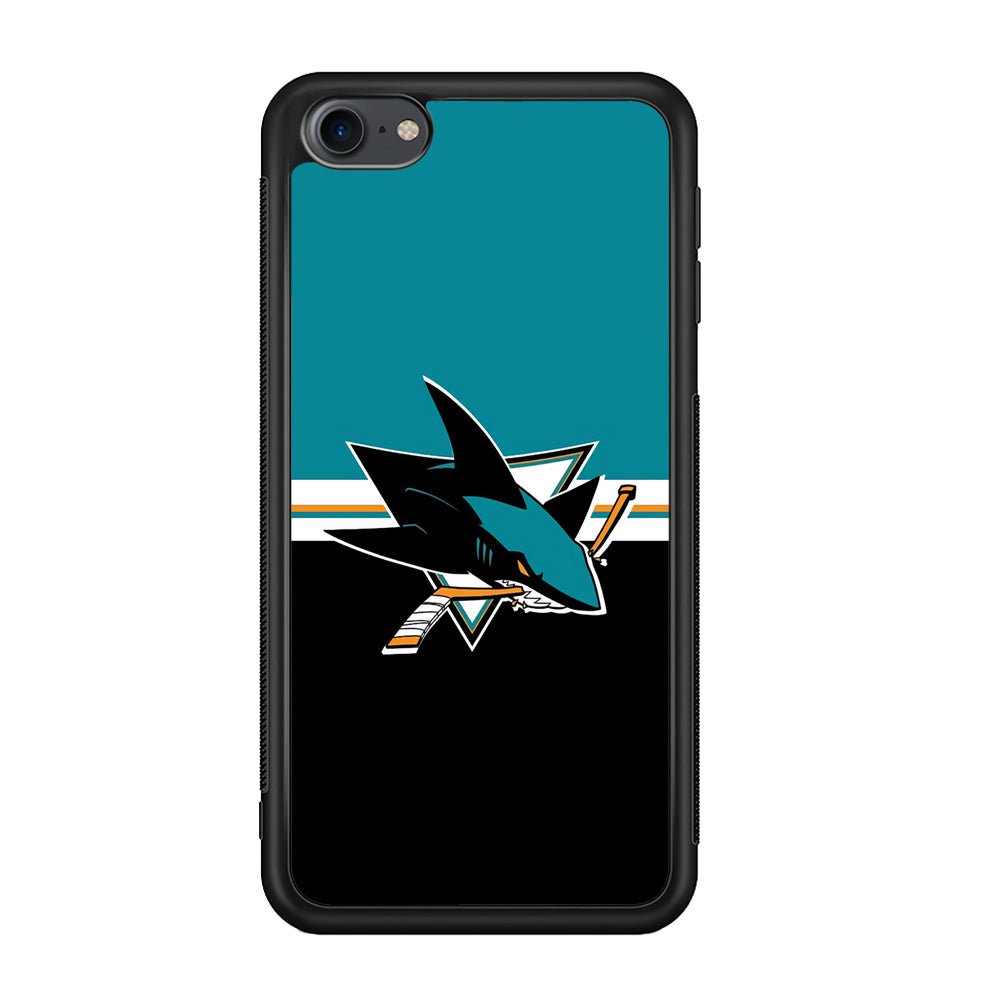 Hockey San Jose Sharks NHL 001 iPod Touch 6 Case-Phone Case-Rubber Black (2D Case)-Altracase