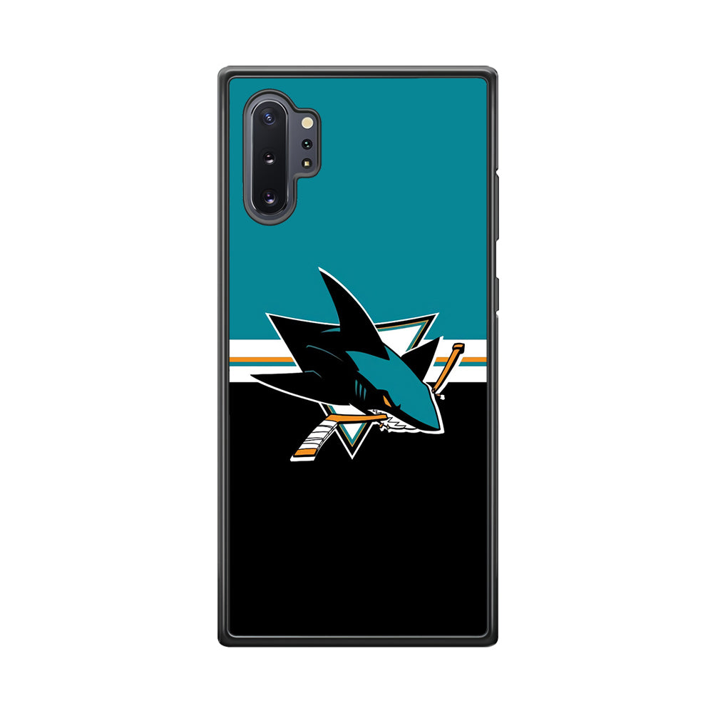 Hockey San Jose Sharks NHL 001 Samsung Galaxy Note 10 Plus Case-Phone Case-Rubber Black (2D Case)-Altracase