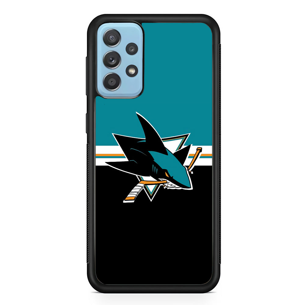 Hockey San Jose Sharks NHL 001 Samsung Galaxy A72 Case-Phone Case-Rubber Black (2D Case)-Altracase
