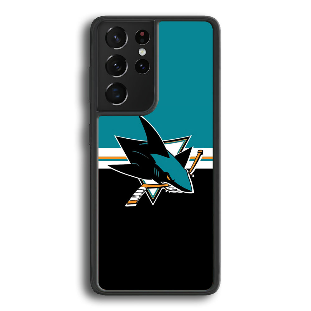 Hockey San Jose Sharks NHL 001 Samsung Galaxy S23 Ultra Case-Phone Case-Rubber Black (2D Case)-Altracase