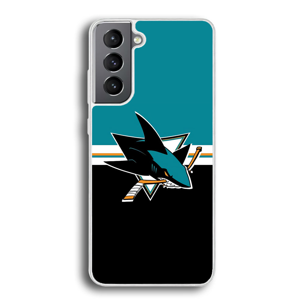 Hockey San Jose Sharks NHL 001 Samsung Galaxy S21 Plus Case-Phone Case-Rubber White (2D Case)-Altracase