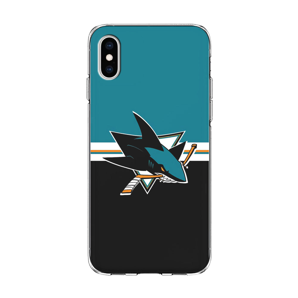 Hockey San Jose Sharks NHL 001 iPhone Xs Case-Phone Case-Clear Soft Case-Altracase