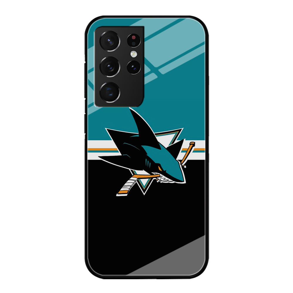Hockey San Jose Sharks NHL 001 Samsung Galaxy S23 Ultra Case-Phone Case-Tempered Glass Case-Altracase