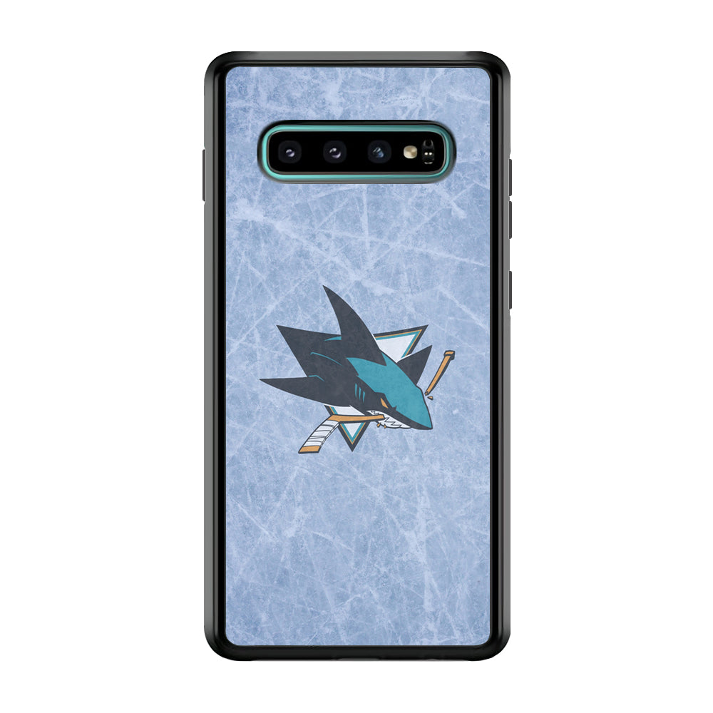 Hockey San Jose Sharks NHL 002 Samsung Galaxy S10 Case-Phone Case-Rubber Black (2D Case)-Altracase