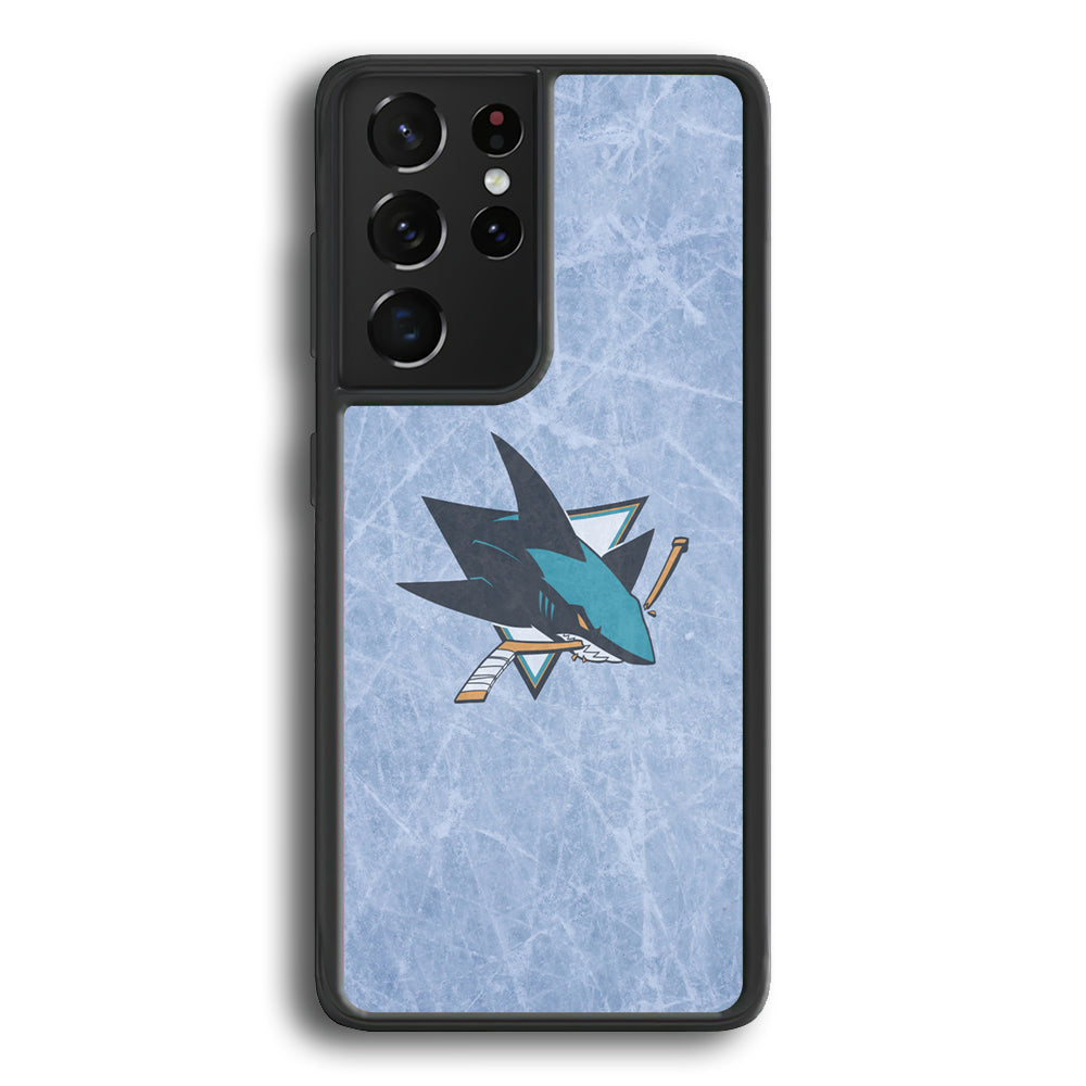 Hockey San Jose Sharks NHL 002 Samsung Galaxy S23 Ultra Case-Phone Case-Rubber Black (2D Case)-Altracase