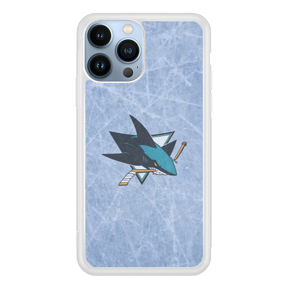 Hockey San Jose Sharks NHL 002 iPhone 15 Pro Max Case-Phone Case-Rubber White (2D Case)-Altracase