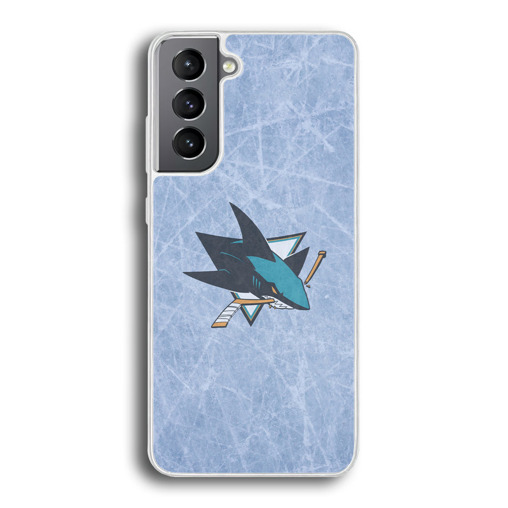 Hockey San Jose Sharks NHL 002 Samsung Galaxy S21 Plus Case-Phone Case-Rubber White (2D Case)-Altracase