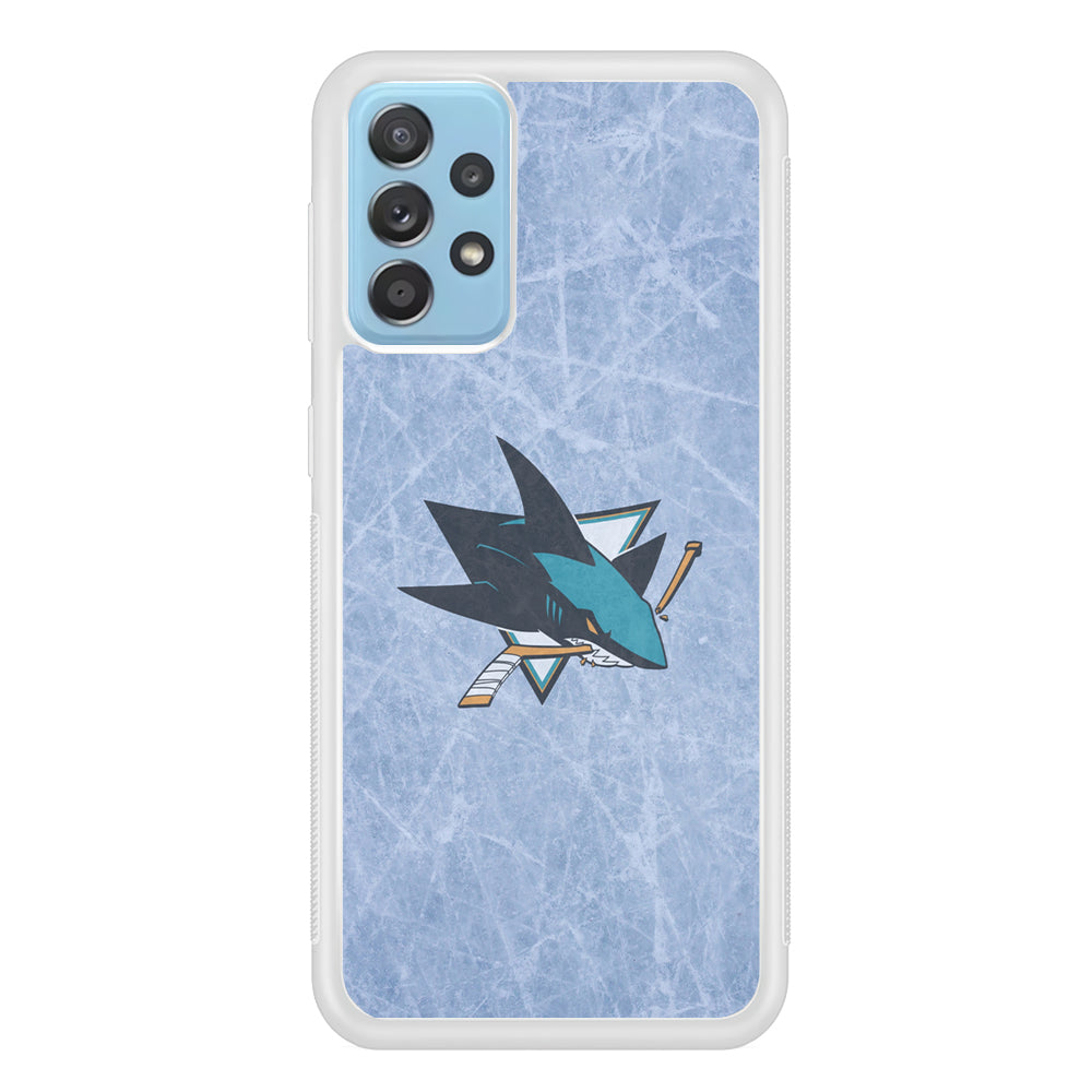 Hockey San Jose Sharks NHL 002 Samsung Galaxy A72 Case-Phone Case-Rubber White (2D Case)-Altracase