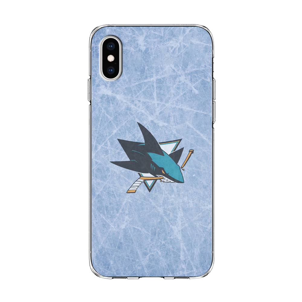 Hockey San Jose Sharks NHL 002 iPhone Xs Case-Phone Case-Clear Soft Case-Altracase