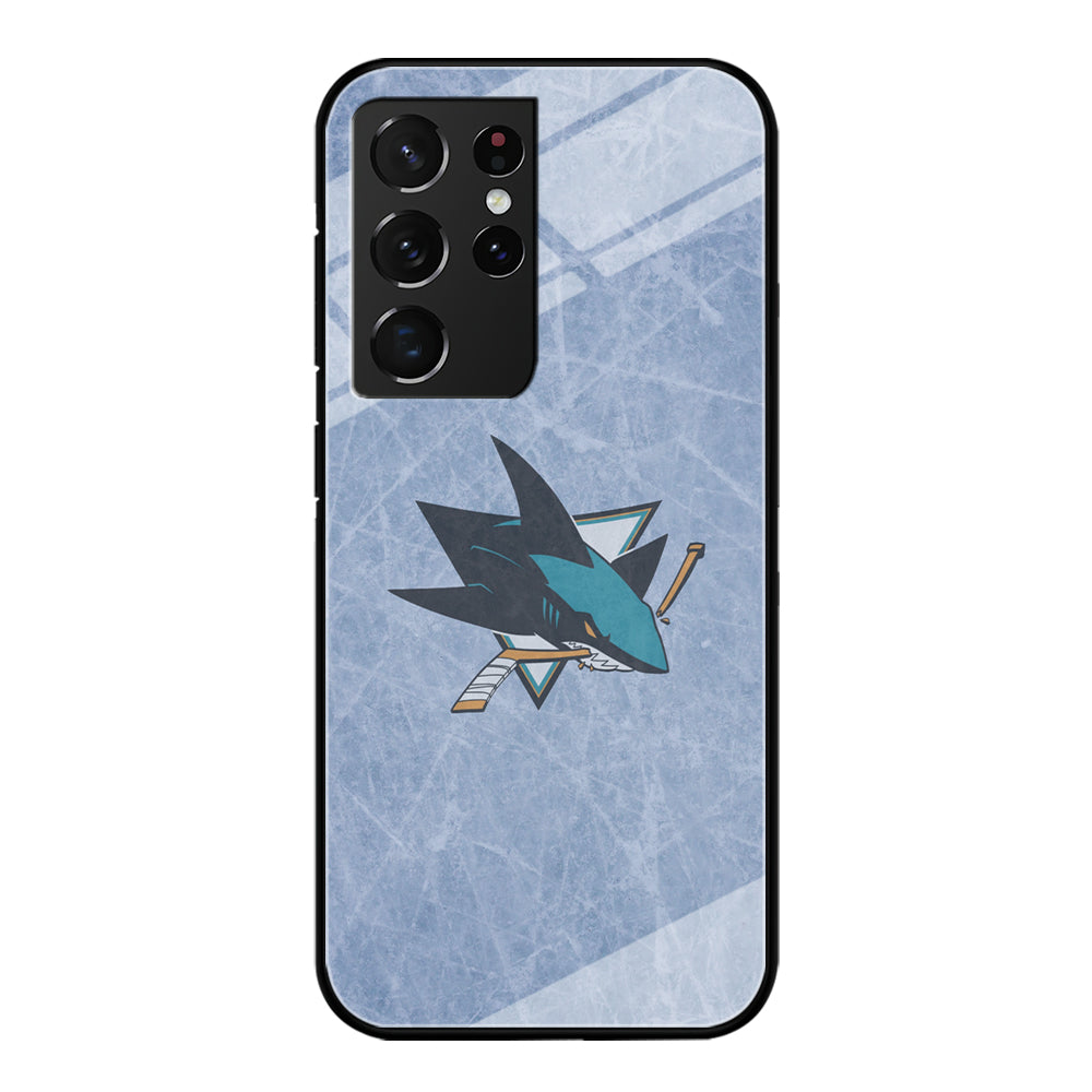 Hockey San Jose Sharks NHL 002 Samsung Galaxy S23 Ultra Case-Phone Case-Tempered Glass Case-Altracase