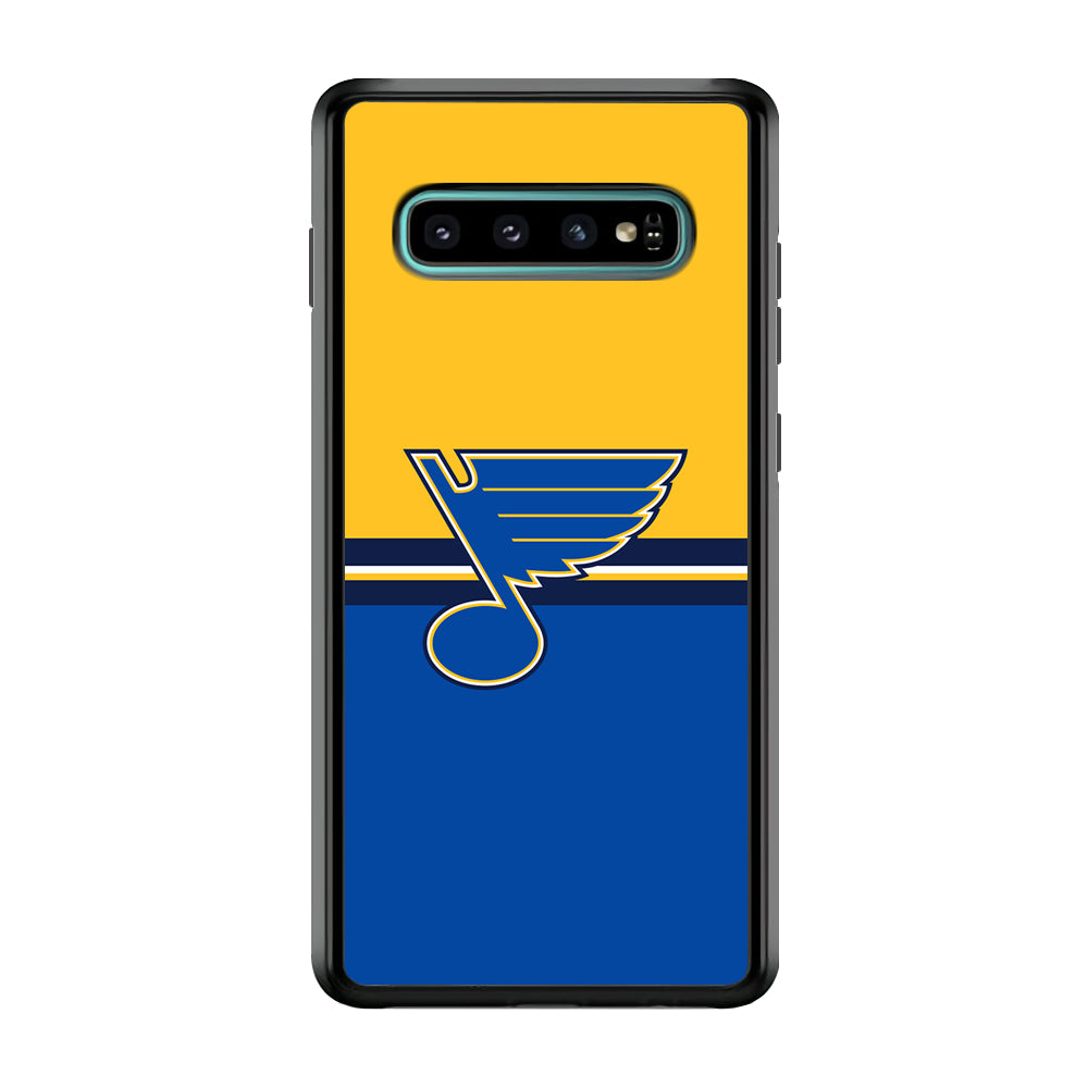 Hockey St. Louis Blues NHL 001 Samsung Galaxy S10 Case-Phone Case-Rubber Black (2D Case)-Altracase