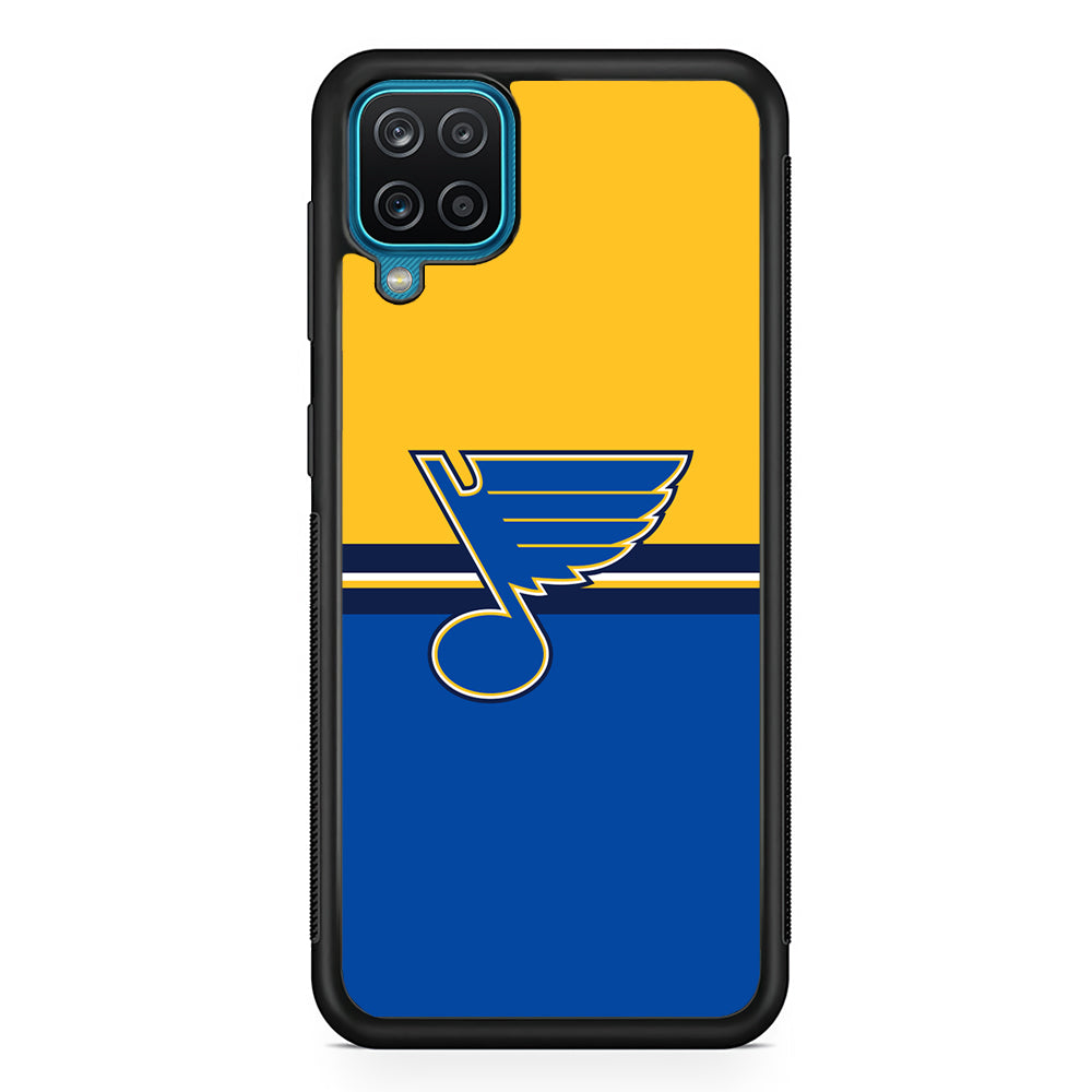 Hockey St. Louis Blues NHL 001 Samsung Galaxy A12 Case-Phone Case-Rubber Black (2D Case)-Altracase