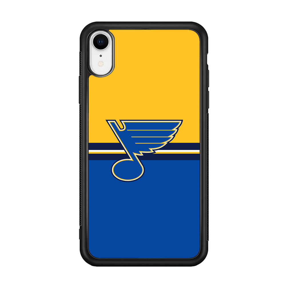 Hockey St. Louis Blues NHL 001 iPhone XR Case-Phone Case-Rubber Black (2D Case)-Altracase