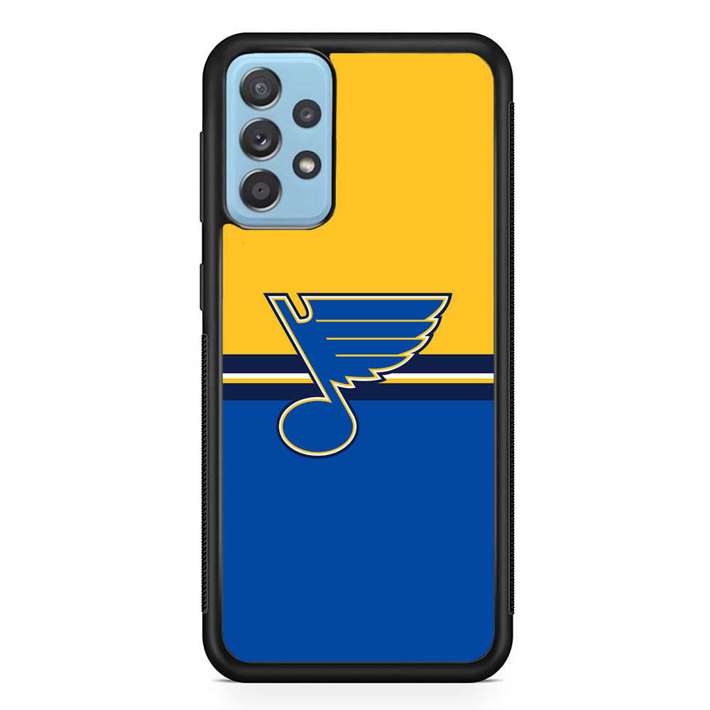 Hockey St. Louis Blues NHL 001 Samsung Galaxy A72 Case-Phone Case-Rubber Black (2D Case)-Altracase