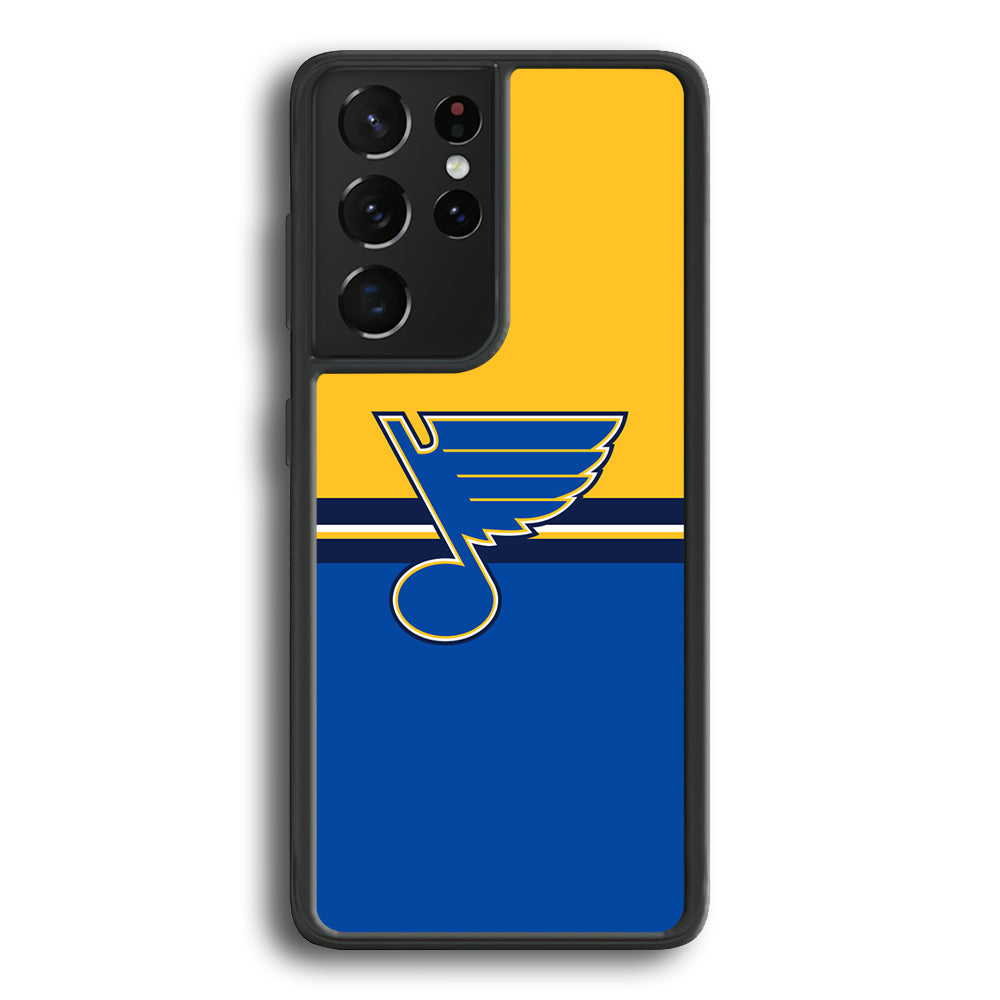Hockey St. Louis Blues NHL 001 Samsung Galaxy S22 Ultra Case-Phone Case-Rubber Black (2D Case)-Altracase