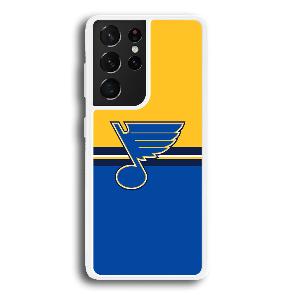 Hockey St. Louis Blues NHL 001 Samsung Galaxy S22 Ultra Case-Phone Case-Rubber White (2D Case)-Altracase