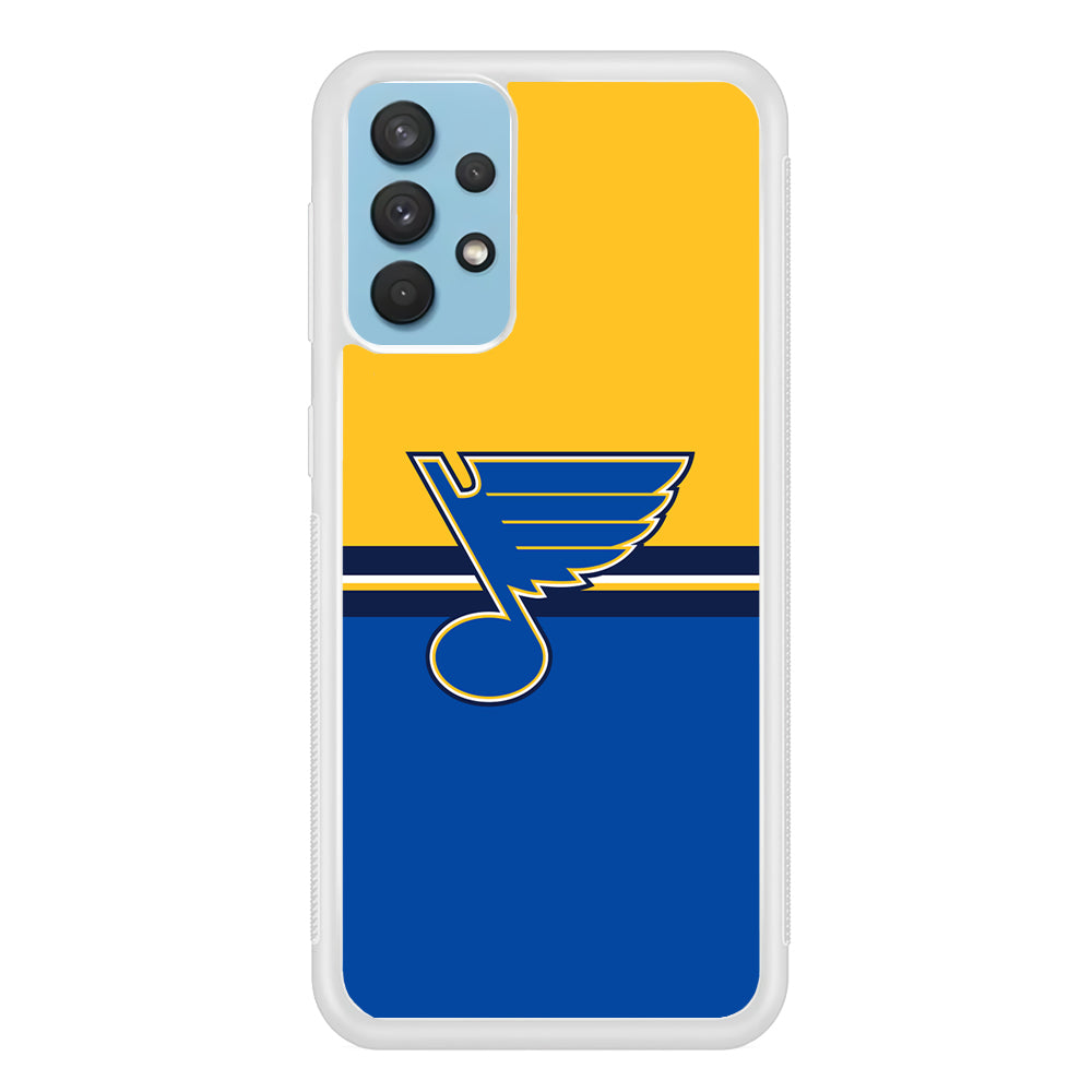 Hockey St. Louis Blues NHL 001 Samsung Galaxy A32 Case-Phone Case-Rubber White (2D Case)-Altracase