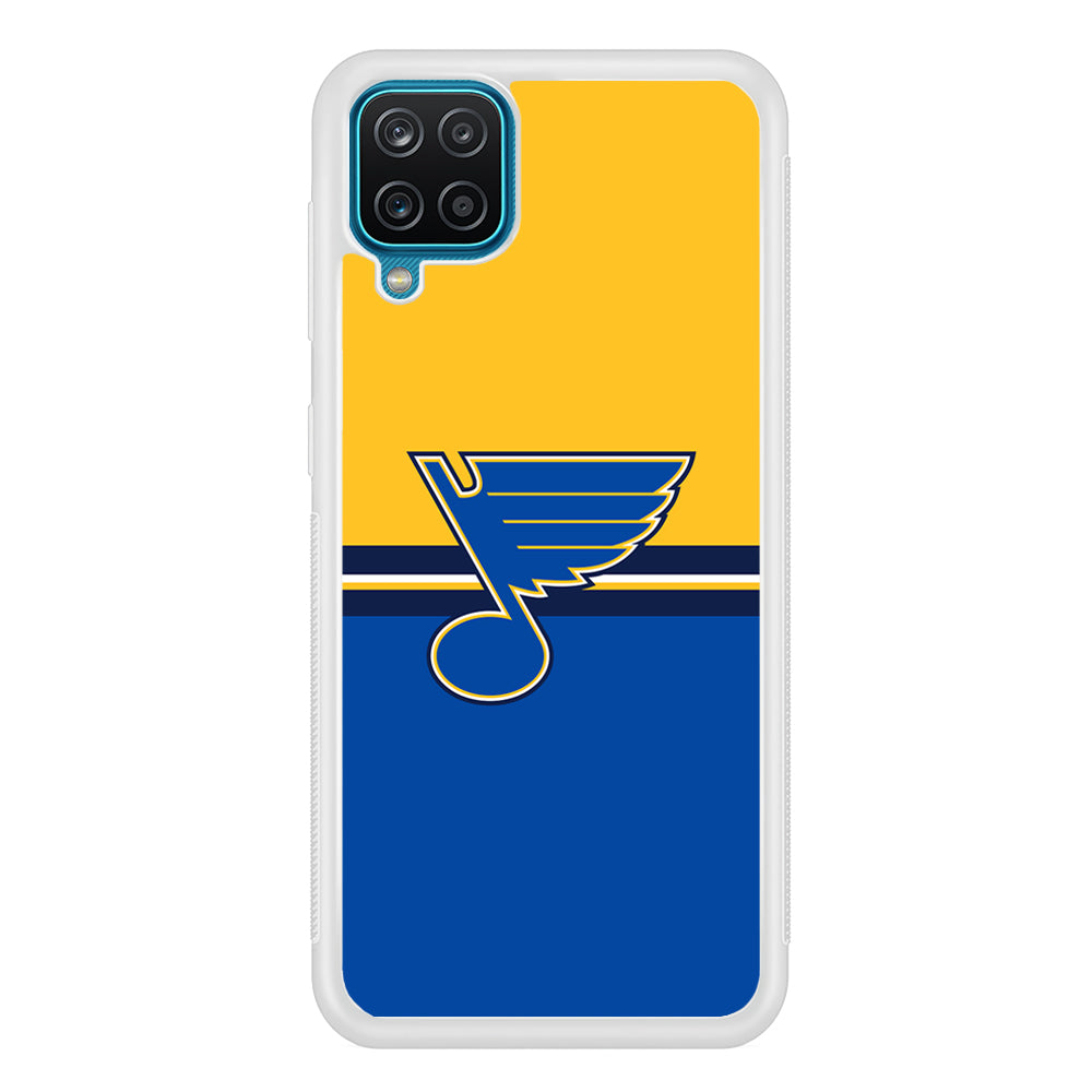 Hockey St. Louis Blues NHL 001 Samsung Galaxy A12 Case-Phone Case-Rubber White (2D Case)-Altracase
