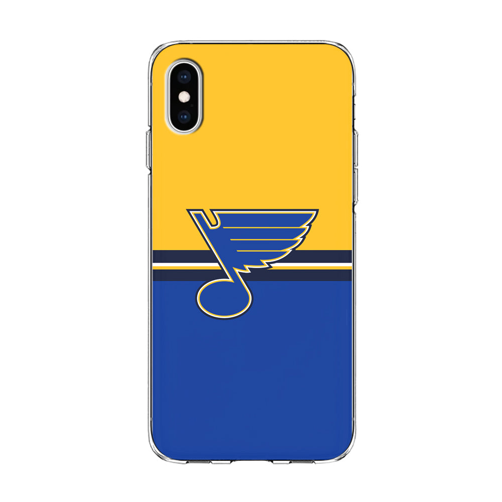 Hockey St. Louis Blues NHL 001 iPhone Xs Case-Phone Case-Clear Soft Case-Altracase