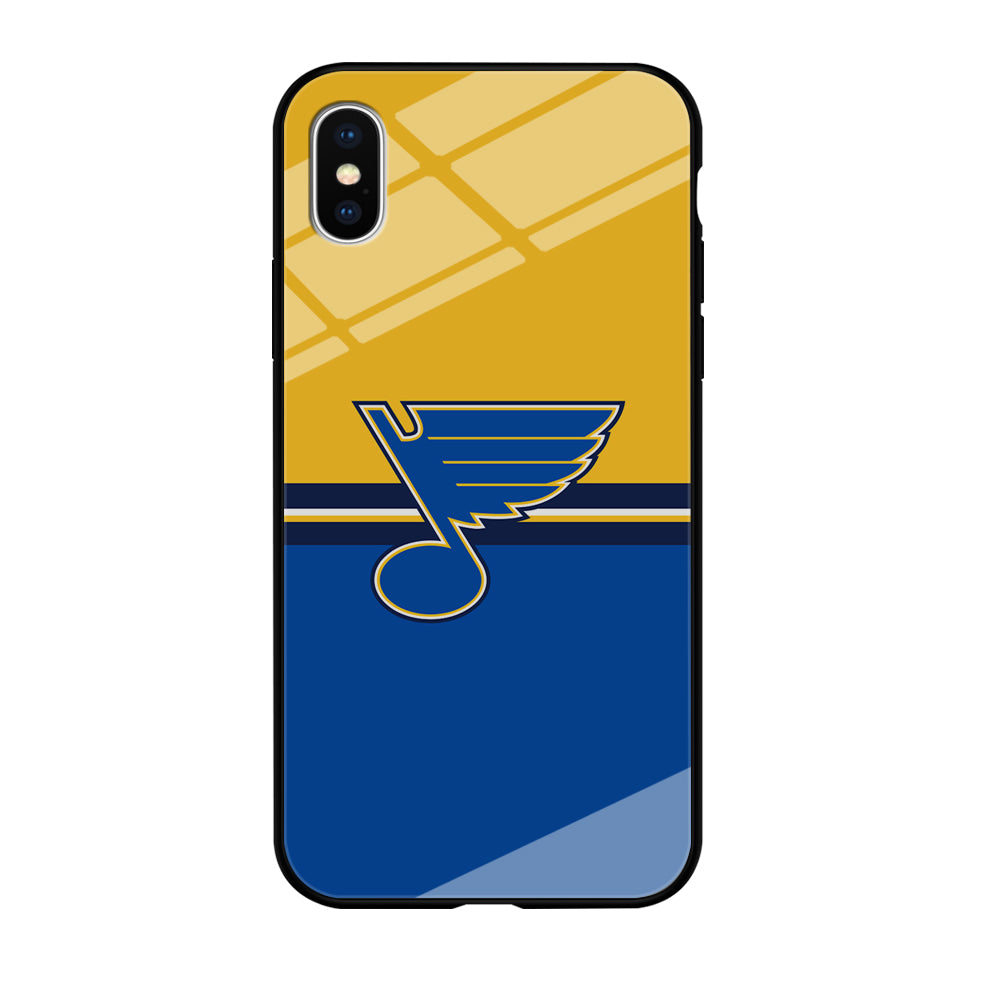 Hockey St. Louis Blues NHL 001 iPhone Xs Case-Phone Case-Tempered Glass Case-Altracase