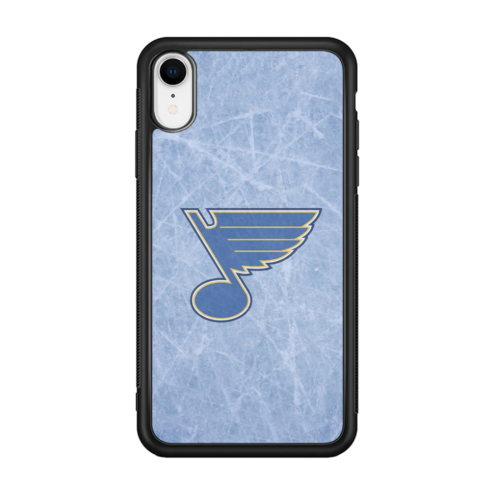 Hockey St. Louis Blues NHL 002 iPhone XR Case-Phone Case-Rubber Black (2D Case)-Altracase